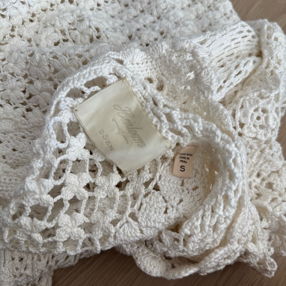 DOÊN Heirloom Amity Hand Knit Crochet Top - Picture 4 of 5